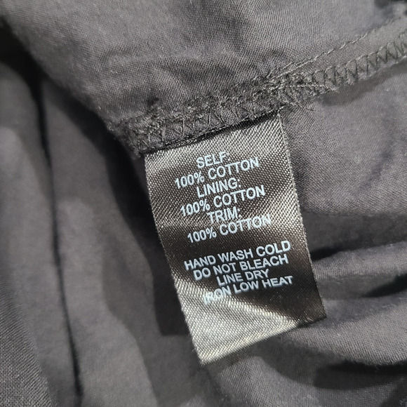 Lulus Black Mini Milkmaid Dress Pleated Lace Ruffle Hem Open Tie Back Size M - Picture 11 of 15